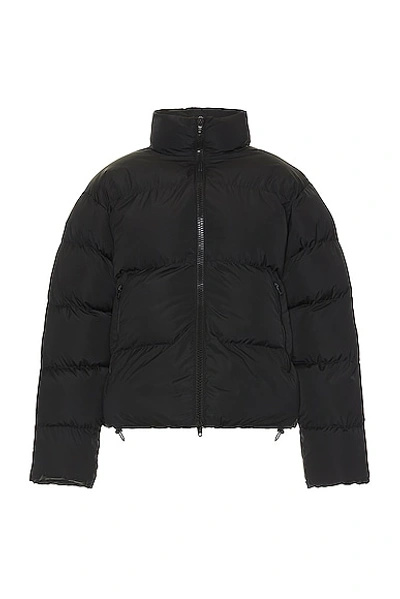 Shop Balenciaga Inflatable Puffer Jacket In Black