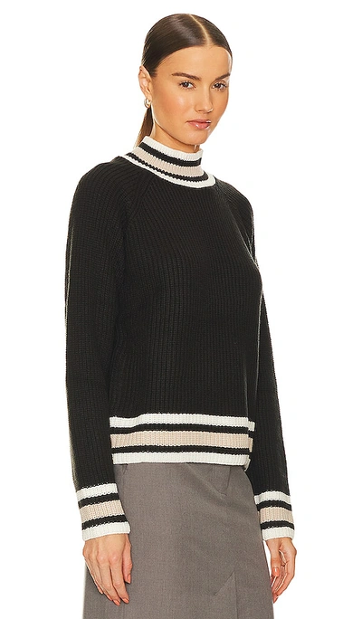 Shop Sanctuary Sporty Stripe Sweater In Black