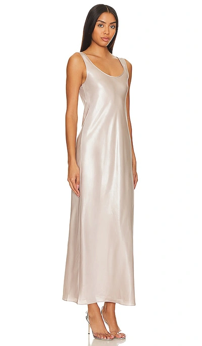 Allsaints Cody Satin Maxi Slip Dress In Ivory
