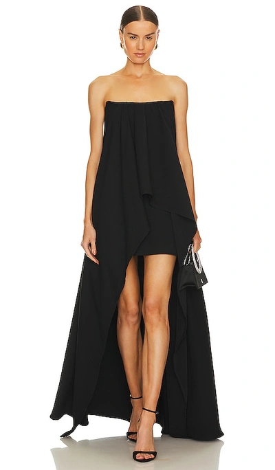 Shop Nbd Devina High Low Gown In Black