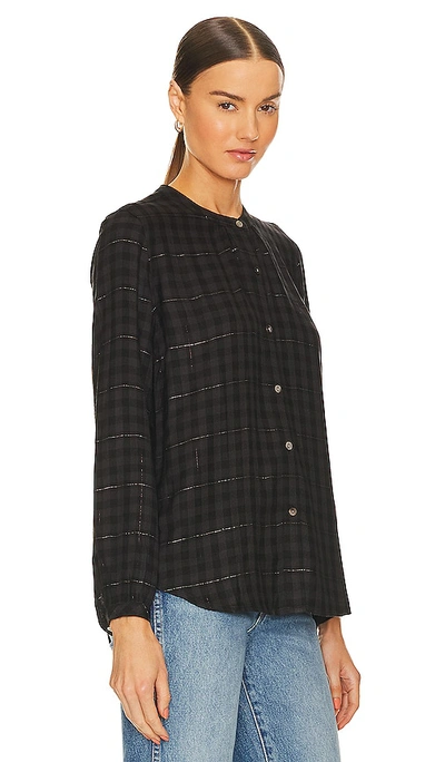 Rails Eloise Plaid Button-front Shirt In Black