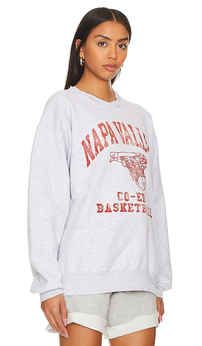 Shop Firstport Napa Valley Basketball Rugged Crewneck Sweatshirt In Light Grey