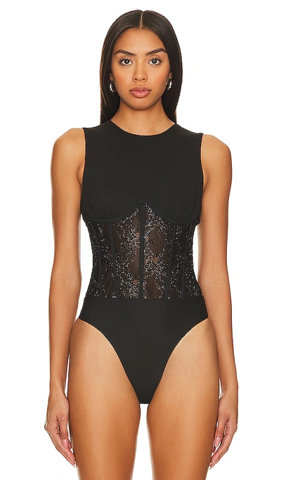 Shop Cami Nyc Yazia Bodysuit In Black