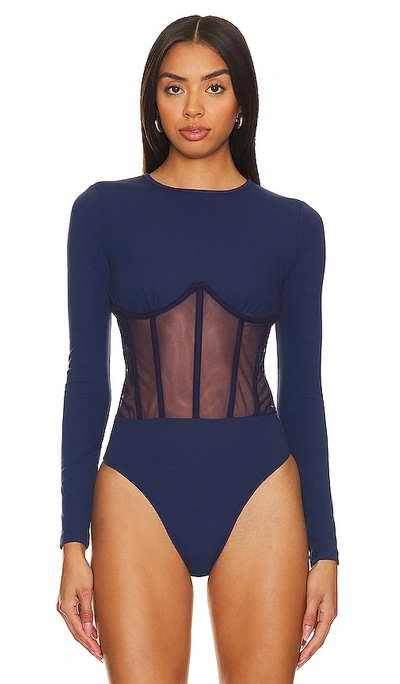Shop Cami Nyc Zoma Bodysuit In Blue