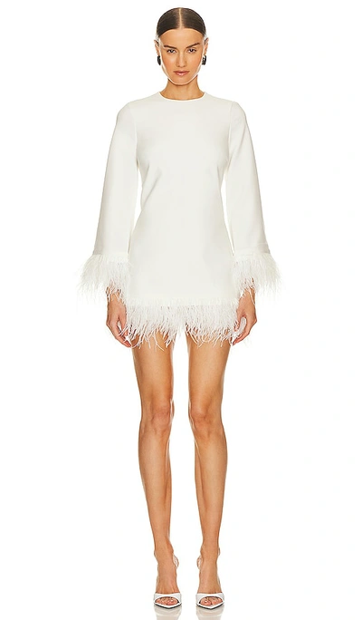 Shop Likely Long Sleeve Marullo Dress In White