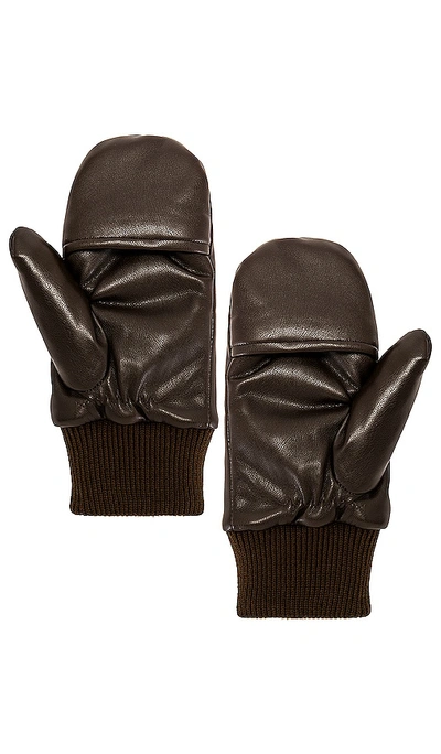 Shop Jakke Milla Gloves In Chocolate