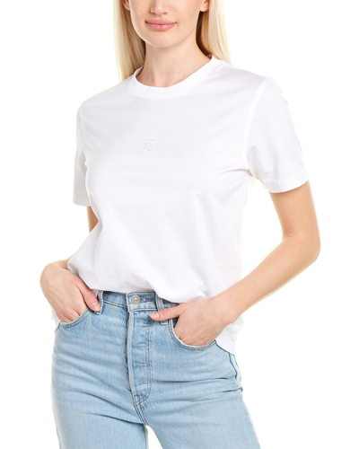 Shop Burberry Monogram Motif T-shirt In White
