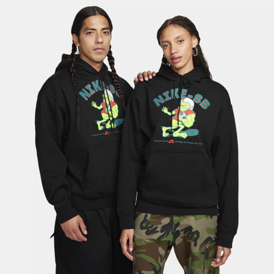 Shop Nike Unisex  Sb Fleece Pullover Skate Hoodie In Black