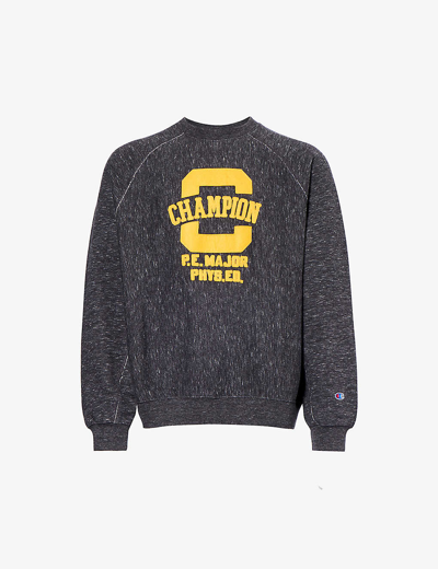 Shop Champion Men's Phaj Brand-appliqué Regular-fit Cotton-blend Sweatshirt