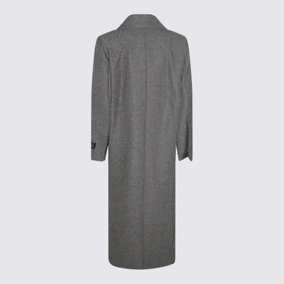 Shop Patou Graphite Virgin Wool Long Coat