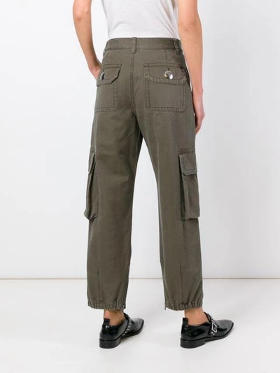 Shop Marc By Marc Jacobs Cargo Trousers In Green