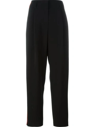 Shop Giorgio Armani Side Stripe Tailored Trousers