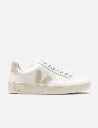 Shop Veja V-12 Leather In White