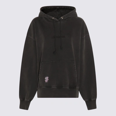 Shop (d)ivision (di)vision Black Cotton Sweatshirt