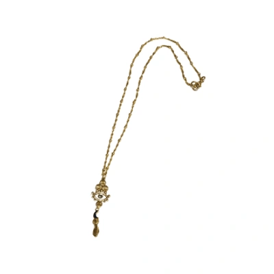 Shop La2l Sacha 3 Sun Necklace In Gold