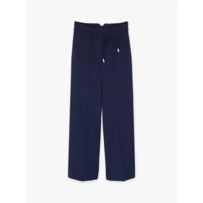 Shop Cks Bliss Trousers Navy In Blue