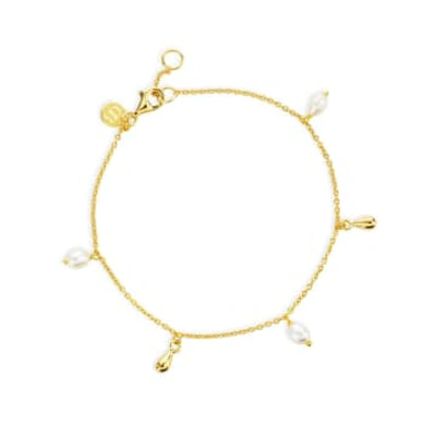 CLAUDIA BRADBY LAGERTHA AGERTHA GOLD DROP BRACELET 