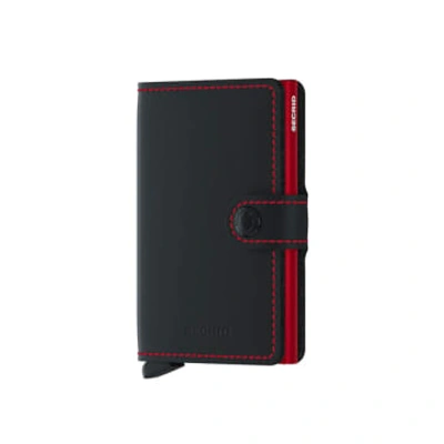 Shop Secrid Mini Wallet Matte Black & Red