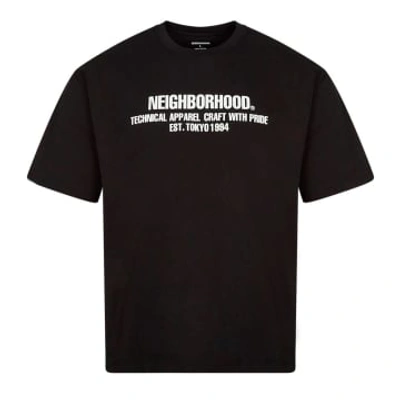Shop Neighborhood Logo T-shirt In Black