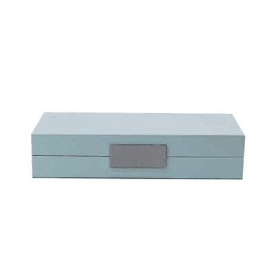 Shop Addison Ross Light Blue Lacquer Box With Silver