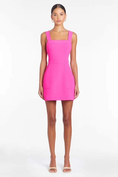 Shop Amanda Uprichard Ace Mini Dress In Hot Pink