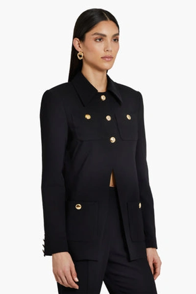 Shop Amanda Uprichard Hughes Jacket In Black