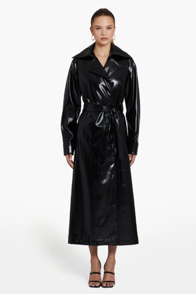 Shop Amanda Uprichard Lansing Coat In Black
