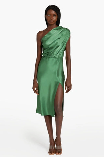 Shop Amanda Uprichard Dupree Silk Dress In Ferman