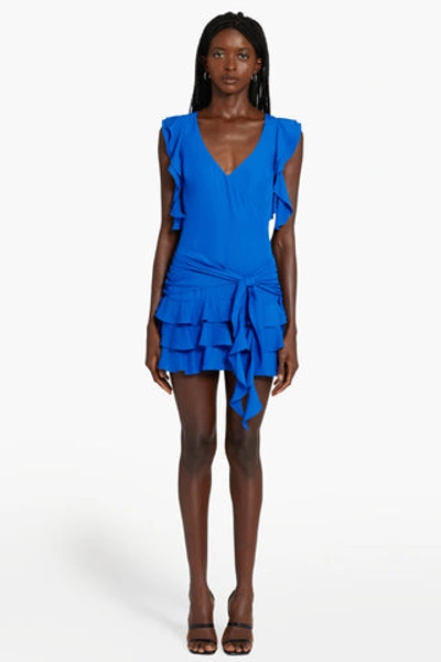 Shop Amanda Uprichard Carissa Dress In Cobalt
