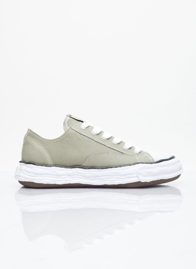Shop Miharayasuhiro Peterson 23 Og Sole Canvas Sneakers In Green