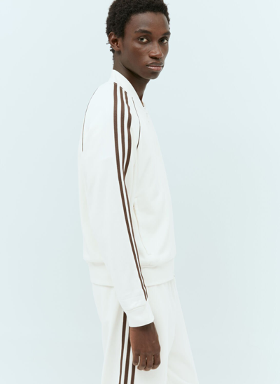 Shop Adidas Originals Logo Embroidery Track Jacket In White