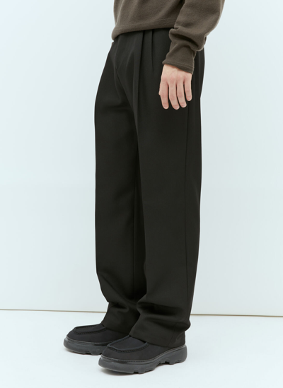 Shop Burberry Wool Tailored Pants In Black