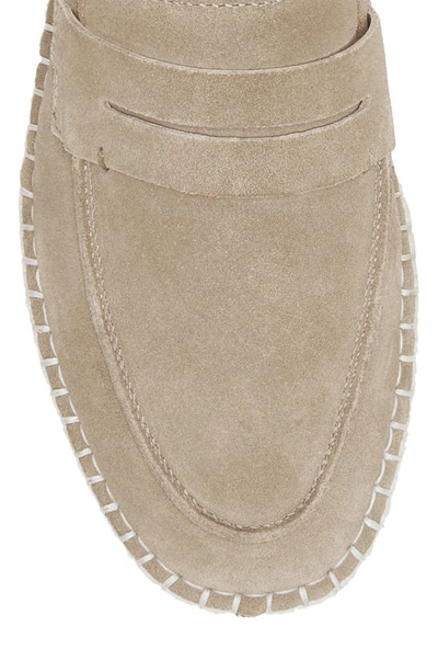 Shop Vince Camuto Vondell Penny Loafer In Dark Taupe