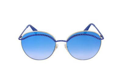 Shop Marc Jacobs Eyewear Round Frame Sunglasses In Blue