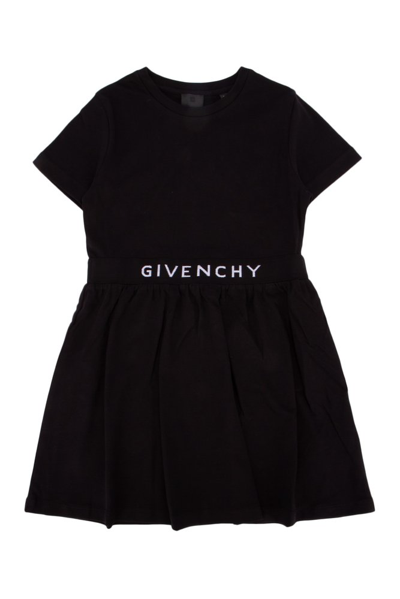 Shop Givenchy Kids Crewneck Short In Black