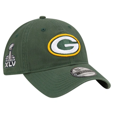 Shop New Era Green Green Bay Packers Distinct 9twenty Adjustable Hat