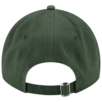 Shop New Era Green Green Bay Packers Distinct 9twenty Adjustable Hat