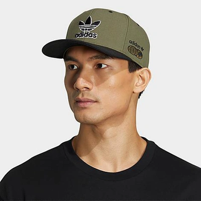 Shop Adidas Originals Modern 2.0 Structured Snapback Hat In Focus Olive