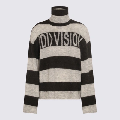 Shop (d)ivision (di)vision Multicolor Wool Knitwear In Grey Black
