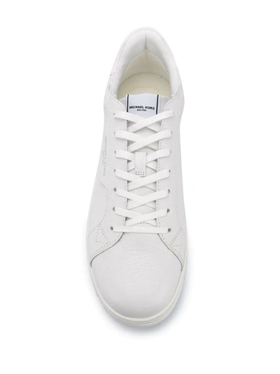 Shop Michael Kors Keating Lace Up Sneakers Shoes In White