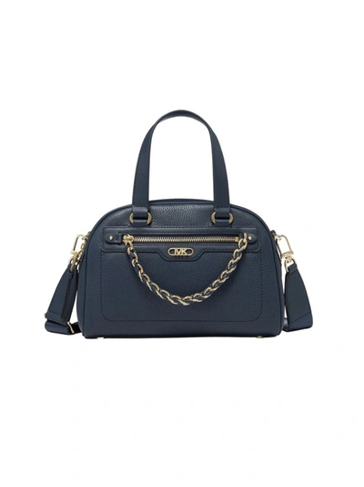 Shop Michael Kors Williamsburg Handbag In Blue