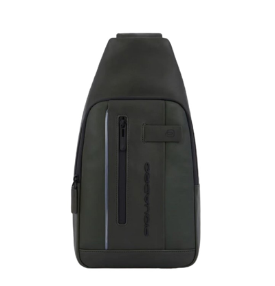 Shop Piquadro One Shoulder Bag With Led Light In Black