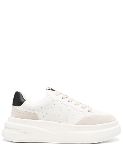 Shop Ash White Leather Sneakers