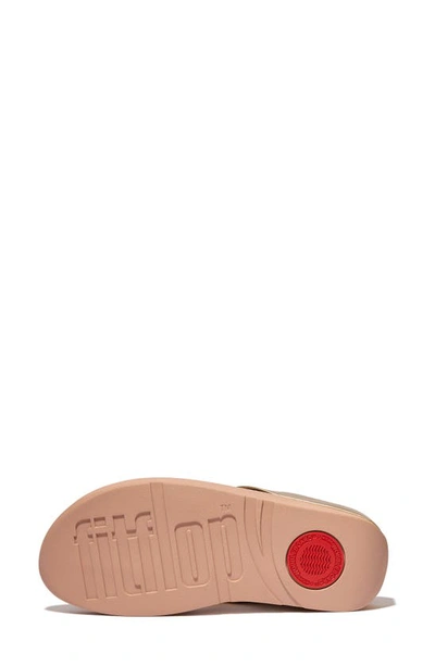 Fitflop Metallic Medallion Flip Flop In Platino
