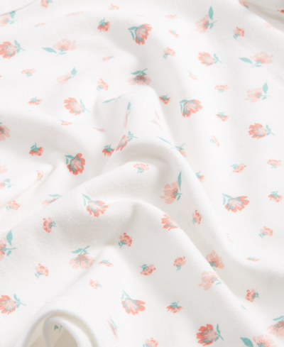 Shop First Impressions Baby Girls Floral Bodysuit, Created For Macy's In Angel White