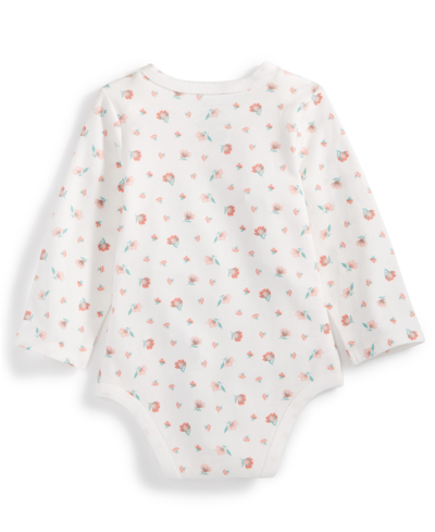 Shop First Impressions Baby Girls Floral Bodysuit, Created For Macy's In Angel White