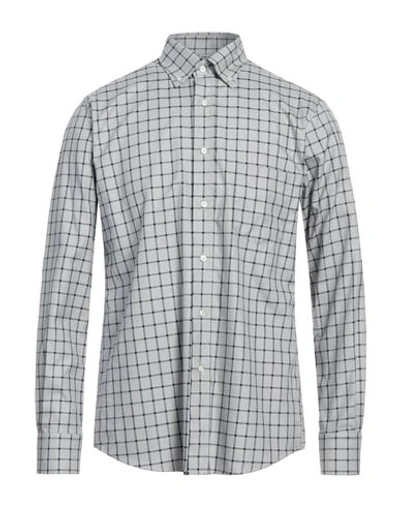 Shop Mirto Man Shirt Light Grey Size M Cotton