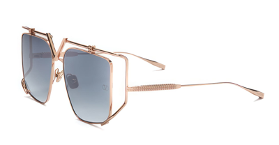 Shop Valentino V-light - Rose Gold Sunglasses