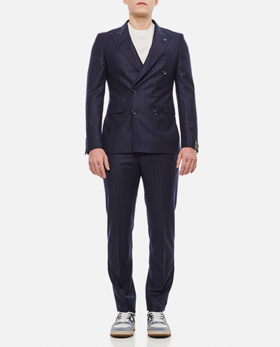 Shop Tagliatore Bruce Suit In Blue