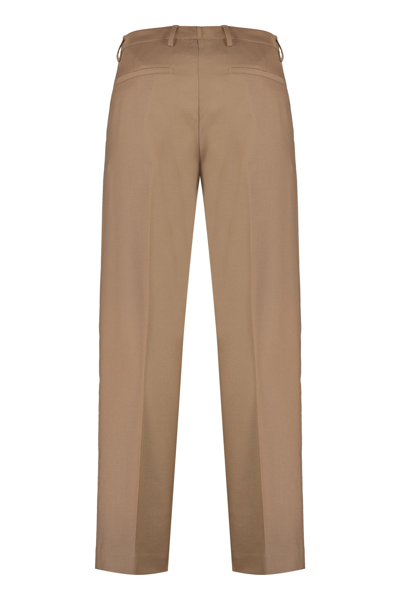 Dondup Louis Virgin Wool Trousers In Camel